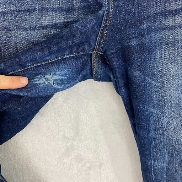 Judy Blue Slim Fit Distressed Jeans 5/27 JB82104DK Dark Wash Stretch Skinny - Picture 3 of 16